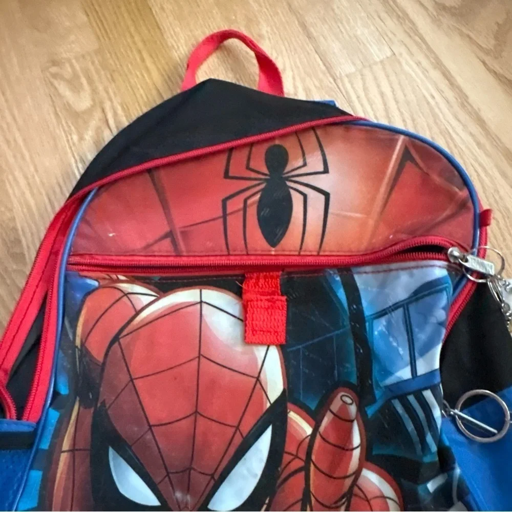 Spider-Man Kids Backpack Book Bag Mickey Disney Buzz Keychain Soccer Ball